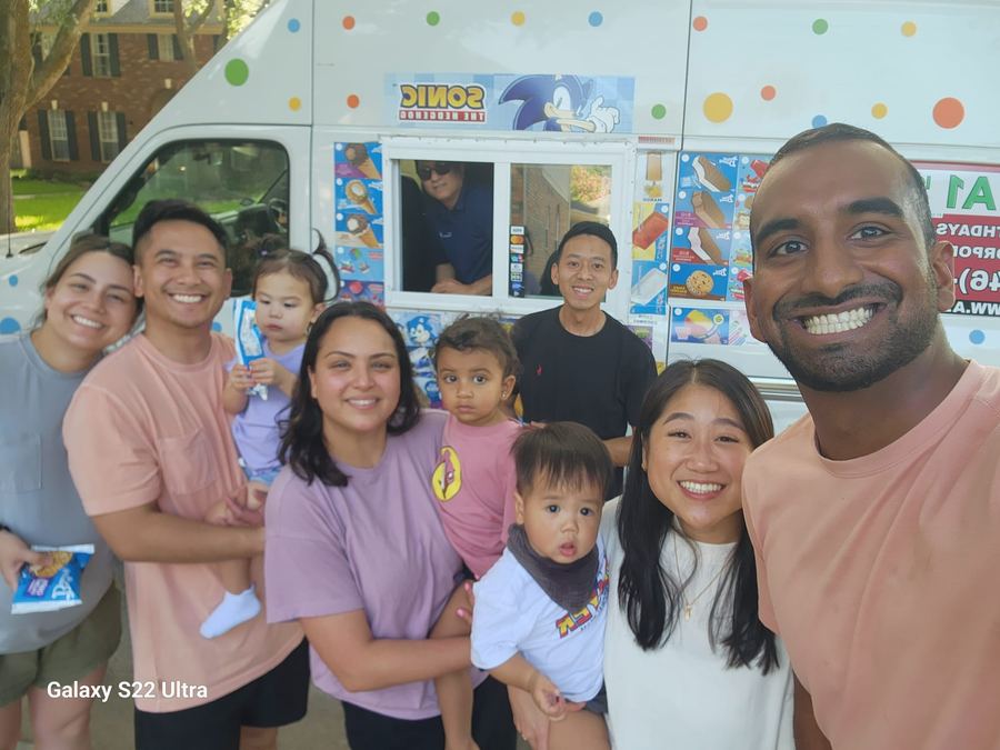 A1 Ice Cream truck at a Houston Energy Corridor corporate campus event