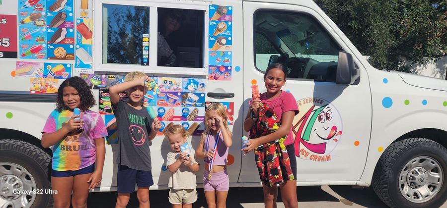 A1 Ice Cream truck at a Pearland community event